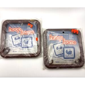 Vintage Plastic Snap Hoop Frames Cross Stitch Hoop New Old Stock 1980s Sealed